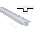 Perfil de LED lineal empotrado de difusor de PC de aluminio